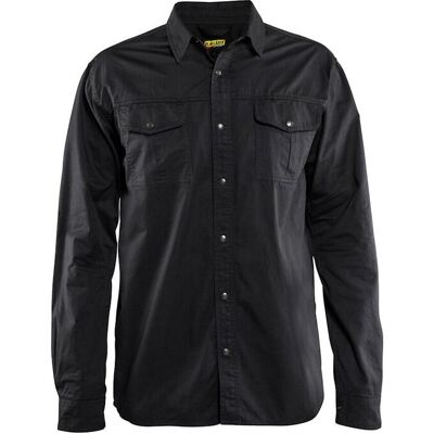Twill-Hemd Blaklader Schwarz L Homme Twill-Hemd Blaklader Schwarz L Homme