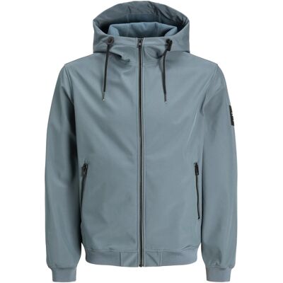 Regenjacke mit Kapuze Jack & Jones Basic Grau S Homme Regenjacke mit Kapuze Jack & Jones Basic Grau S Homme