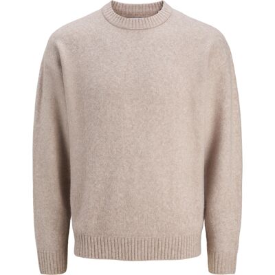 Pullover mit Rundhalsausschnitt Jack & Jones Soho SN Beige S Homme Pullover mit Rundhalsausschnitt Jack & Jones Soho SN Beige S Homme
