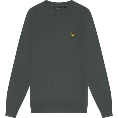 Rundhalsausschnitt aus Merinowolle Lyle & Scott Grün S Homme Rundhalsausschnitt aus Merinowolle Lyle & Scott Grün S Homme