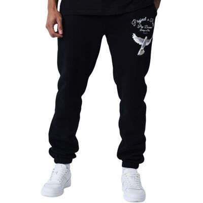 Jogginghose mit Taubenmotiv Project X Paris Schwarz S Homme Jogginghose mit Taubenmotiv Project X Paris Schwarz S Homme
