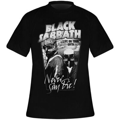Rock Off Black Sabbath - Never Say Die T-Shirt - XL Rock Off Black Sabbath - Never Say Die T-Shirt - XL