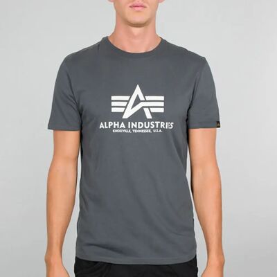 T-shirt Alpha Industries Basic Gris 2XL Homme T-shirt Alpha Industries Basic Gris 2XL Homme
