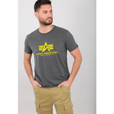 T-Shirt Alpha Industries Basic Gris XS Homme T-Shirt Alpha Industries Basic Gris XS Homme