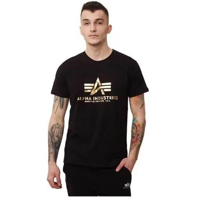 T-Shirt Alpha Industries Noir L Homme T-Shirt Alpha Industries Noir L Homme