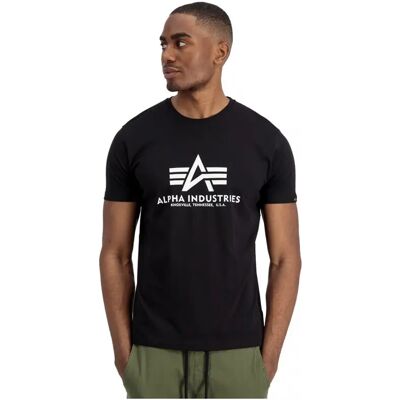 Kurzarm-T-Shirt Alpha Industries Basic 2 Pack Noir L Homme Kurzarm-T-Shirt Alpha Industries Basic 2 Pack Noir L Homme