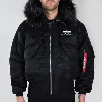 Bomber mit Kapuze Alpha Industries 45P Custom Noir 3XL Homme Bomber mit Kapuze Alpha Industries 45P Custom Noir 3XL Homme