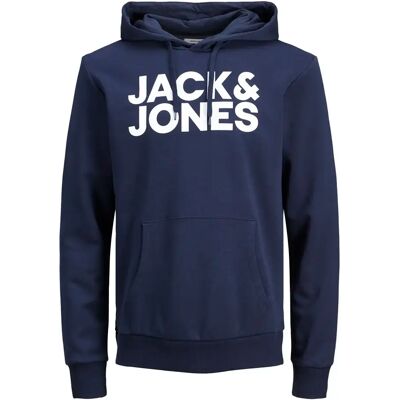 Hoodie große Größe Jack & Jones Corp Logo Bleu 2XL Homme Hoodie große Größe Jack & Jones Corp Logo Bleu 2XL Homme