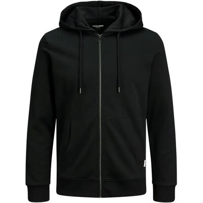 Kapuzenpullover Jack & Jones Basic zippé Noir L Homme Kapuzenpullover Jack & Jones Basic zippé Noir L Homme