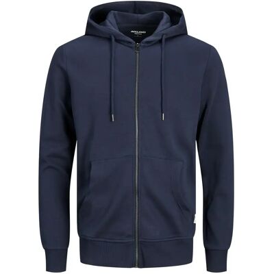 Kapuzenpullover Jack & Jones Basic zippé Bleu M Homme Kapuzenpullover Jack & Jones Basic zippé Bleu M Homme