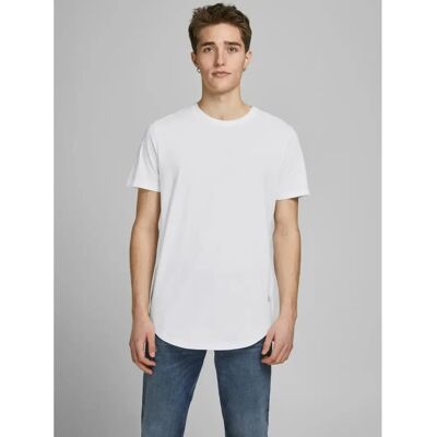 T-Shirts Jack & Jones col ras-du-cou enoa (x3) Blanc M Homme T-Shirts Jack & Jones col ras-du-cou enoa (x3) Blanc M Homme