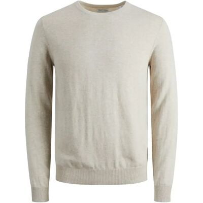 Pullover Jack & Jones Emil Knit Noos Blanc S Homme Pullover Jack & Jones Emil Knit Noos Blanc S Homme