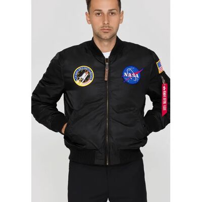 Bomber Alpha Industries MA-1 VF NASA Noir L Homme Bomber Alpha Industries MA-1 VF NASA Noir L Homme