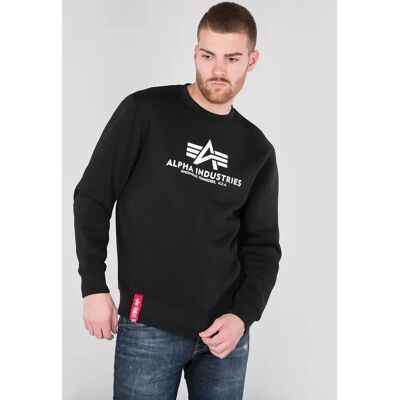 Sweatshirt Alpha Industries Basic Noir M Homme Sweatshirt Alpha Industries Basic Noir M Homme