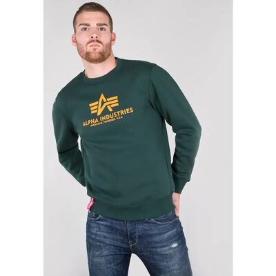 Sweat Alpha Industries Basic Vert M Homme Sweat Alpha Industries Basic Vert M Homme
