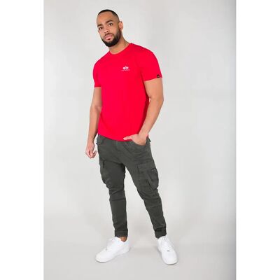 T-shirt Alpha Industries Basic Small Logo Rouge 3XL Homme T-shirt Alpha Industries Basic Small Logo Rouge 3XL Homme