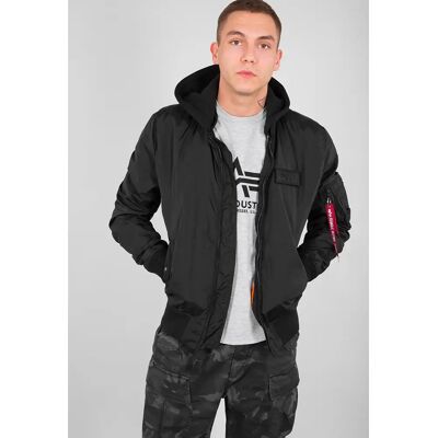 Bomber mit Kapuze Alpha Industries MA-1 TT Hood Noir M Homme Bomber mit Kapuze Alpha Industries MA-1 TT Hood Noir M Homme