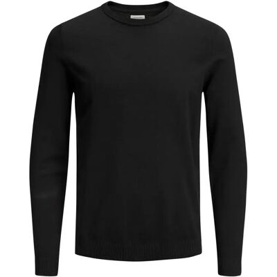 Rundhals-Pullover Jack & Jones Basic Noir L Homme Rundhals-Pullover Jack & Jones Basic Noir L Homme