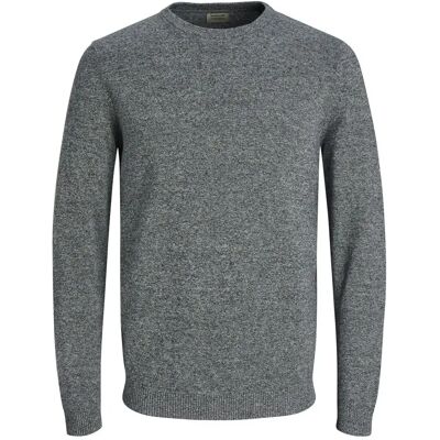 Rundhals-Pullover Jack & Jones Basic Gris L Homme Rundhals-Pullover Jack & Jones Basic Gris L Homme