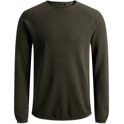 Rundhals-Pullover Jack & Jones Hill Vert L Homme Rundhals-Pullover Jack & Jones Hill Vert L Homme