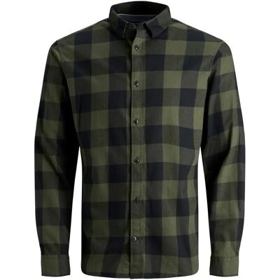 Hemd Jack & Jones Egingham Twill Vert S Homme Hemd Jack & Jones Egingham Twill Vert S Homme