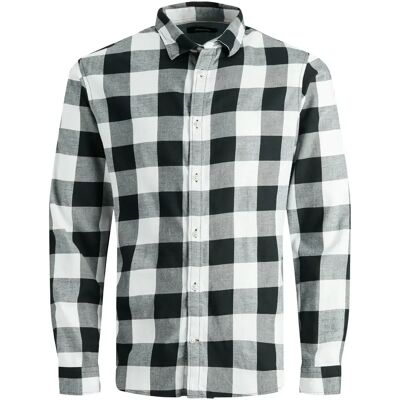 Hemd Jack & Jones Egingham Twill Blanc 2XL Homme Hemd Jack & Jones Egingham Twill Blanc 2XL Homme