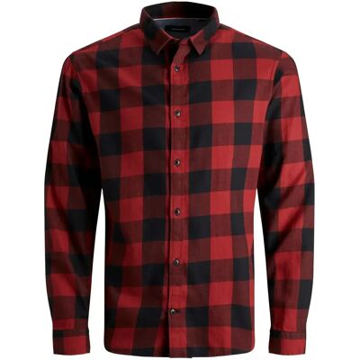 Hemd Jack & Jones Egingham Twill Rouge M Homme Hemd Jack & Jones Egingham Twill Rouge M Homme