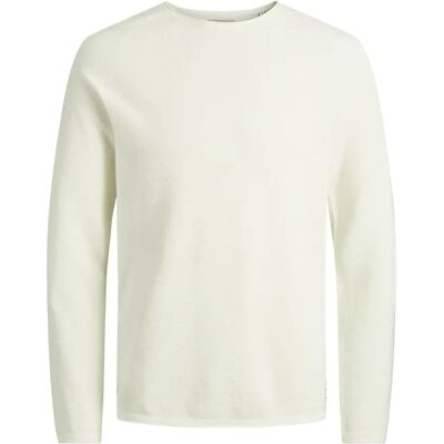 Rundhals-Pullover Jack & Jones Hill Blanc L Homme Rundhals-Pullover Jack & Jones Hill Blanc L Homme