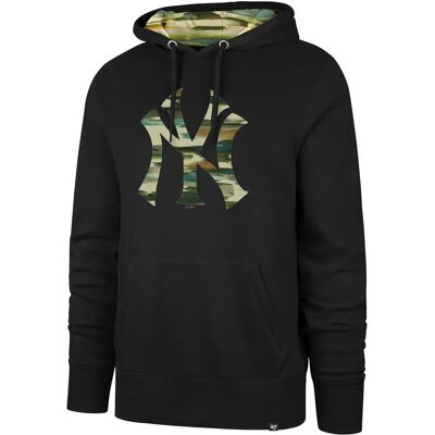 Pullover New York Yankees 47Brand MLB Fisherman Camo Pop Burns Noir L Homme Pullover New York Yankees 47Brand MLB Fisherman Camo Pop Burns Noir L Homme