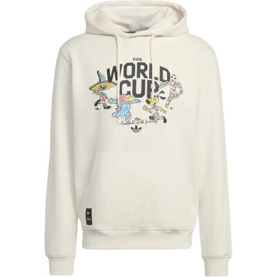 Hoodie adidas Mascotte Coupe du Monde de la FIFA 2026 Blanc L Homme Hoodie adidas Mascotte Coupe du Monde de la FIFA 2026 Blanc L Homme