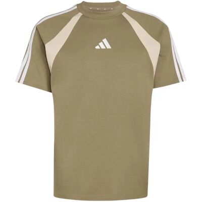 T-Shirt adidas Seasonal Essentials Colorblock Beige S Homme T-Shirt adidas Seasonal Essentials Colorblock Beige S Homme
