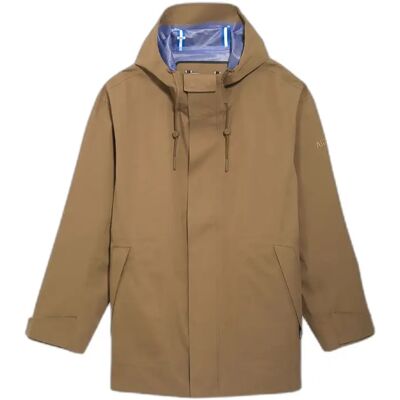 Hängende wasserabweisende Jacke mit Kapuze Aigle MTD® Marron S Homme Hängende wasserabweisende Jacke mit Kapuze Aigle MTD® Marron S Homme