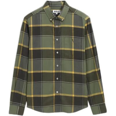 Kariertes Hemd mit langen Ärmeln Aigle Vert L Homme Kariertes Hemd mit langen Ärmeln Aigle Vert L Homme