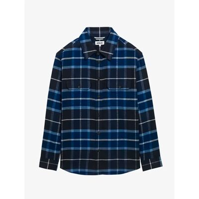 Kariertes Hemd mit langen Ärmeln Aigle Bleu M Homme Kariertes Hemd mit langen Ärmeln Aigle Bleu M Homme