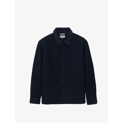 Bürstenwoll-Überhemd aus Merinowolle Aigle Bleu 2XL Homme Bürstenwoll-Überhemd aus Merinowolle Aigle Bleu 2XL Homme