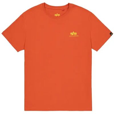 T-Shirt Alpha Industries Basic Small Logo Rouge L Homme T-Shirt Alpha Industries Basic Small Logo Rouge L Homme