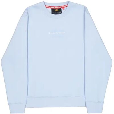 Pullover Alpha Industries Foam Mid Logo Bleu M Homme Pullover Alpha Industries Foam Mid Logo Bleu M Homme
