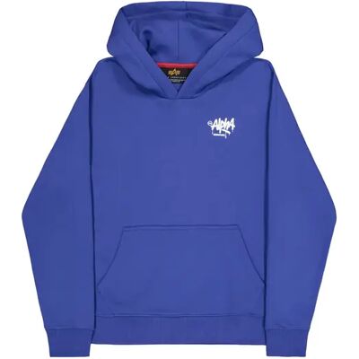 Hoodie Alpha Industries Signature Bleu S Homme Hoodie Alpha Industries Signature Bleu S Homme