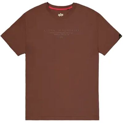 T-Shirt Alpha Industries DTM Marron M Homme T-Shirt Alpha Industries DTM Marron M Homme
