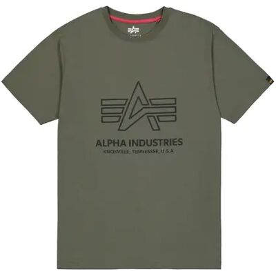 T-Shirt mit Drucklogo Alpha Industries Vert S Homme T-Shirt mit Drucklogo Alpha Industries Vert S Homme