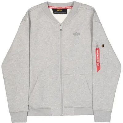 Sweatshirt mit Reißverschluss Alpha Industries Basic Small Logo Gris S Homme Sweatshirt mit Reißverschluss Alpha Industries Basic Small Logo Gris S Homme