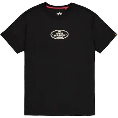 T-Shirt mit Druck auf dem Rücken Alpha Industries Noseart Noir S Homme T-Shirt mit Druck auf dem Rücken Alpha Industries Noseart Noir S Homme