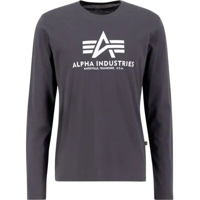 T-Shirt langarm Alpha Industries Basic Gris L Homme T-Shirt langarm Alpha Industries Basic Gris L Homme