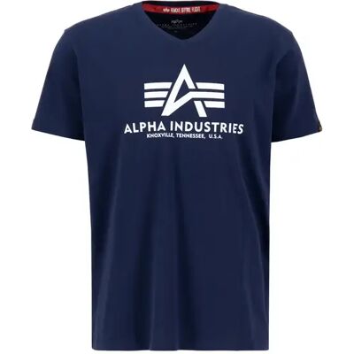 T-Shirt Alpha Industries Basic Bleu M Homme T-Shirt Alpha Industries Basic Bleu M Homme