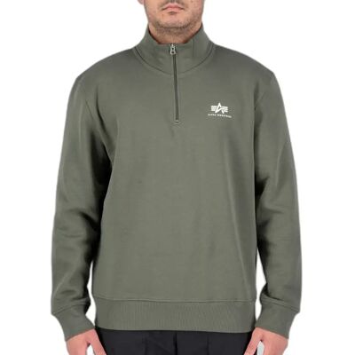 Sweatshirt halber Reißverschluss Alpha Industries SL Vert S Homme Sweatshirt halber Reißverschluss Alpha Industries SL Vert S Homme