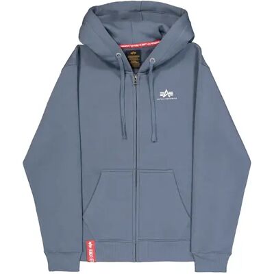 Zipper Hoodie mit kleinem Logo Alpha Industries Basic Bleu L Homme Zipper Hoodie mit kleinem Logo Alpha Industries Basic Bleu L Homme