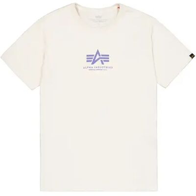 T-Shirt Alpha Industries Basic Mid Logo Blanc 3XL Homme T-Shirt Alpha Industries Basic Mid Logo Blanc 3XL Homme