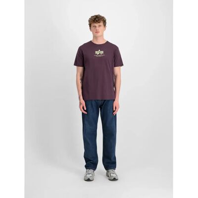T-Shirt Alpha Industries Basic ML Violet S Homme T-Shirt Alpha Industries Basic ML Violet S Homme