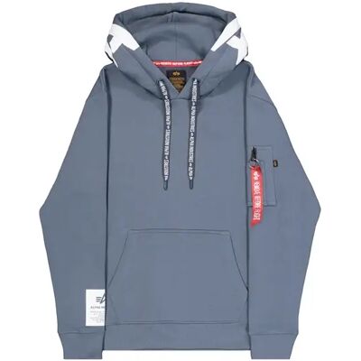 Hoodie Alpha Industries Bleu L Homme Hoodie Alpha Industries Bleu L Homme
