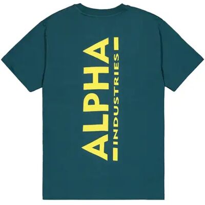 T-Shirt Alpha Industries Backprint Vert M Homme T-Shirt Alpha Industries Backprint Vert M Homme